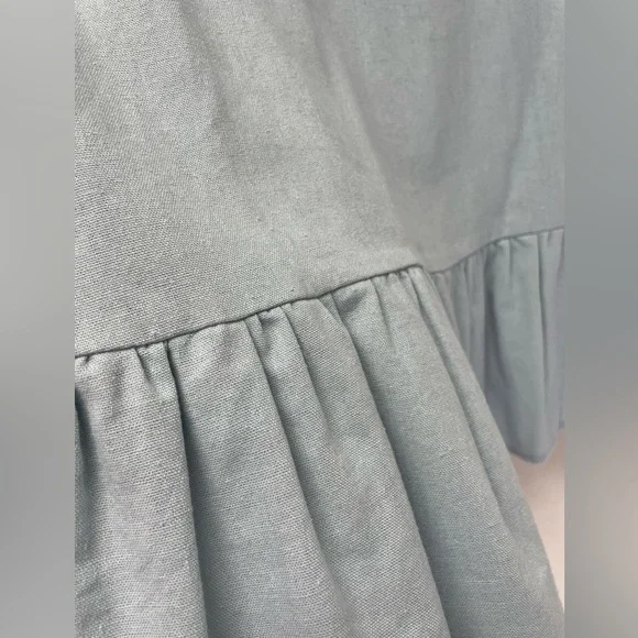 Adorable Blue Linen Dress - Picture 3 of 4